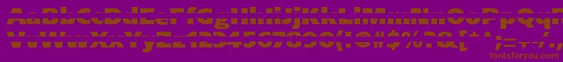 Blackgapsans Font – Brown Fonts on Purple Background