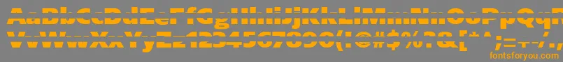 Blackgapsans Font – Orange Fonts on Gray Background