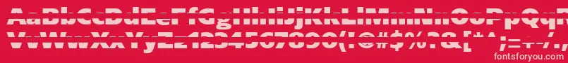 Blackgapsans Font – Pink Fonts on Red Background