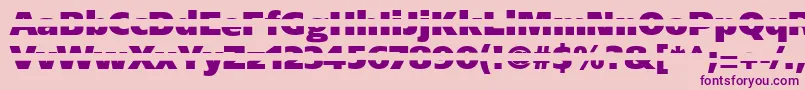 Blackgapsans Font – Purple Fonts on Pink Background