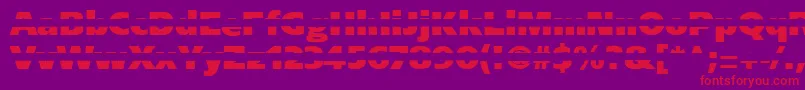 Blackgapsans Font – Red Fonts on Purple Background