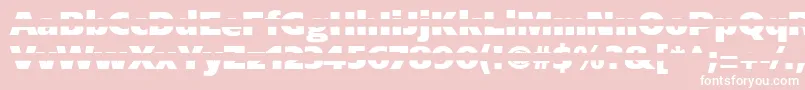 Blackgapsans Font – White Fonts on Pink Background