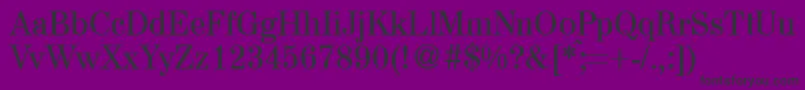A850RomanRegular Font – Black Fonts on Purple Background