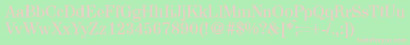 A850RomanRegular Font – Pink Fonts on Green Background