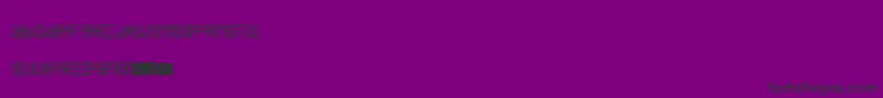 Czcionka 5champagneUnicase – czarne czcionki na fioletowym tle