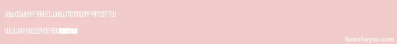5champagneUnicase Font – White Fonts on Pink Background