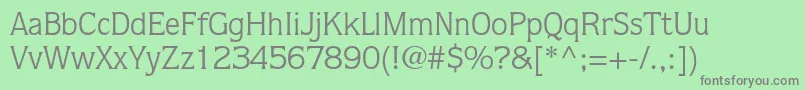 QuorumstdBook Font – Gray Fonts on Green Background