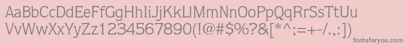 QuorumstdBook Font – Gray Fonts on Pink Background