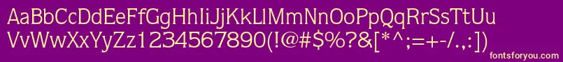 Подробнее о шрифте QuorumstdBook Шрифт QuorumstdBook – жёлтые шрифты на фиолетовом фоне
