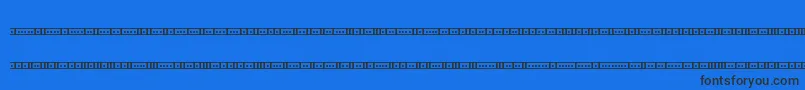 Binary01sBrk Font – Black Fonts on Blue Background