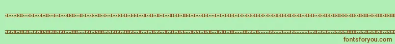 Binary01sBrk Font – Brown Fonts on Green Background