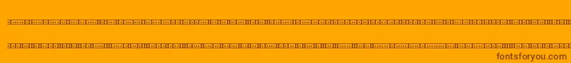 Saiba mais sobre a fonte Binary01sBrk Fonte Binary01sBrk – fontes marrons em um fundo laranja