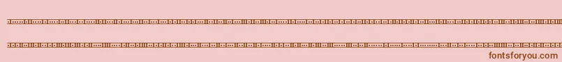 Police Binary01sBrk – polices brunes sur fond rose