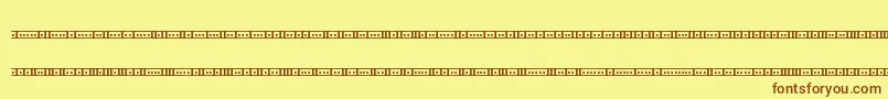 Binary01sBrk Font – Brown Fonts on Yellow Background