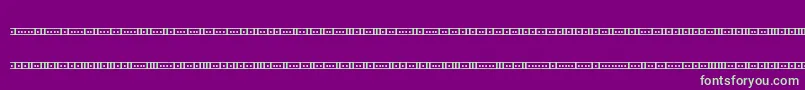 Binary01sBrk-Schriftart – Grüne Schriften auf violettem Hintergrund