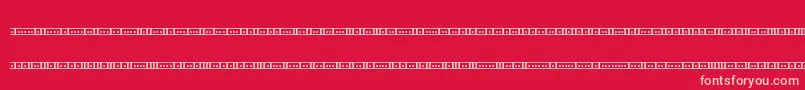 Binary01sBrk Font – Pink Fonts on Red Background