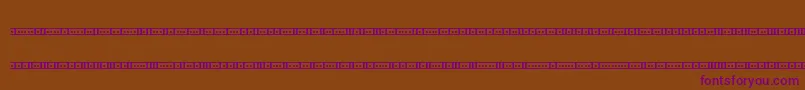 Binary01sBrk Font – Purple Fonts on Brown Background