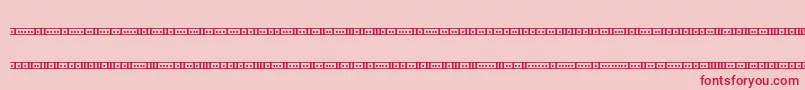 Binary01sBrk Font – Red Fonts on Pink Background