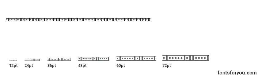 Größen der Schriftart Binary01sBrk