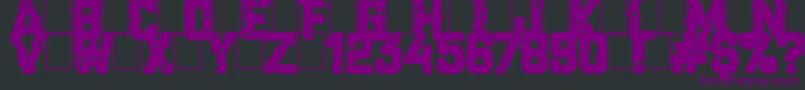 CrackedCode Font – Purple Fonts on Black Background