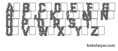 Schriftart CrackedCode