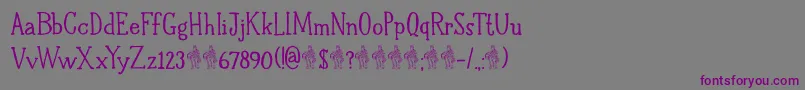 fuente DkHalewynSemibold – Fuentes Moradas Sobre Fondo Gris