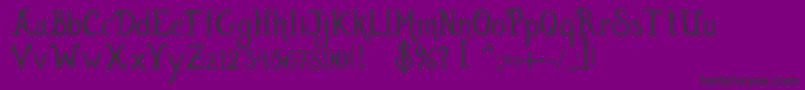 BurtonsDreamsByJenifferZ. Font – Black Fonts on Purple Background