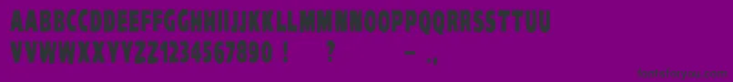 VtcKomikaheadlinerchewdup Font – Black Fonts on Purple Background