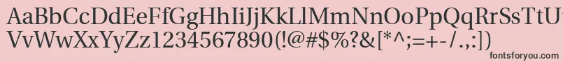 UtopiaRegular Font – Black Fonts on Pink Background