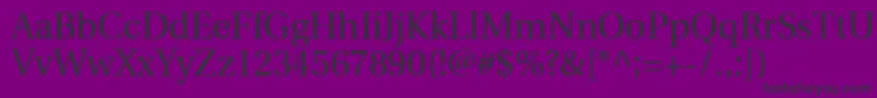 UtopiaRegular Font – Black Fonts on Purple Background