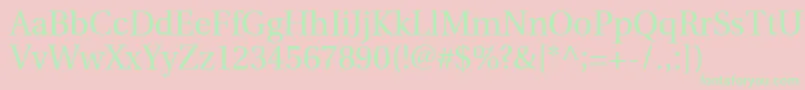 UtopiaRegular Font – Green Fonts on Pink Background