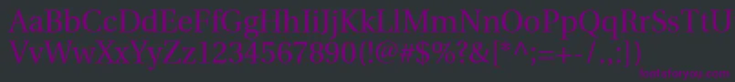 UtopiaRegular Font – Purple Fonts on Black Background