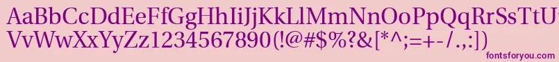 UtopiaRegular Font – Purple Fonts on Pink Background