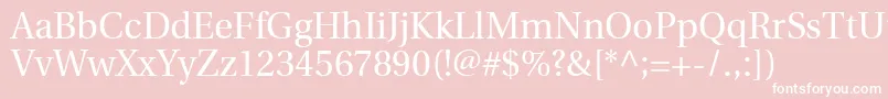 UtopiaRegular Font – White Fonts on Pink Background