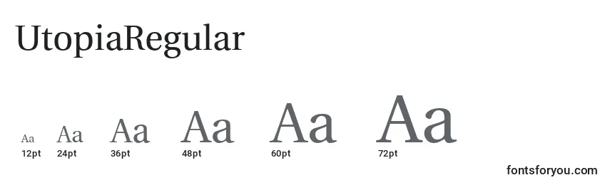 UtopiaRegular Font Sizes