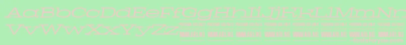 PigeonlightitalPersonal Font – Pink Fonts on Green Background