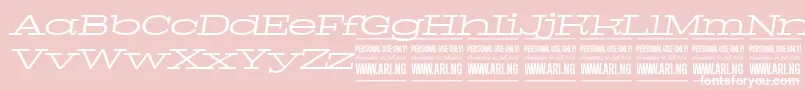 PigeonlightitalPersonal Font – White Fonts on Pink Background