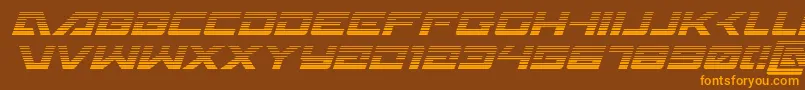 fuente Wildcard31gradital – Fuentes Naranjas Sobre Fondo Marrón