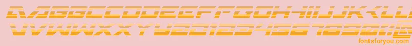 Wildcard31gradital Font – Orange Fonts on Pink Background
