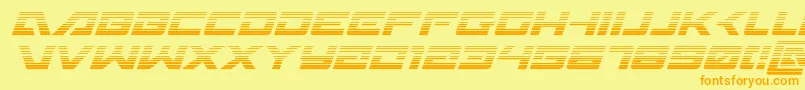 Шрифт Wildcard31gradital – оранжевые шрифты на жёлтом фоне