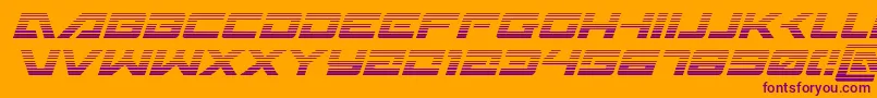 Шрифт Wildcard31gradital – фиолетовые шрифты на оранжевом фоне
