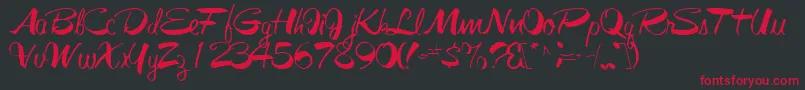 Galacticfuss72Regular Font – Red Fonts on Black Background