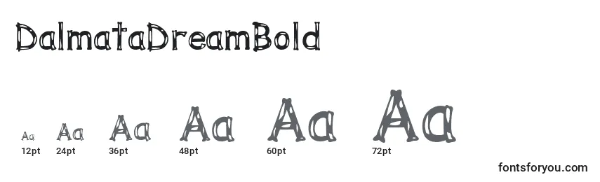 DalmataDreamBold Font Sizes