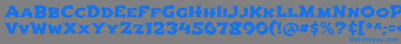 ShojumaruRegular Font – Blue Fonts on Gray Background