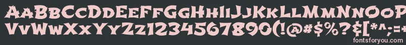 ShojumaruRegular Font – Pink Fonts on Black Background