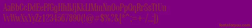 Vetren Font – Brown Fonts on Purple Background