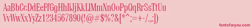 Vetren Font – Red Fonts on Pink Background