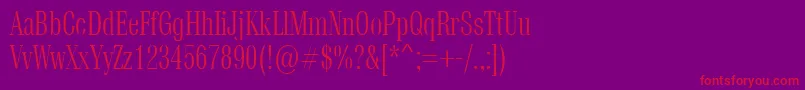 Vetren Font – Red Fonts on Purple Background