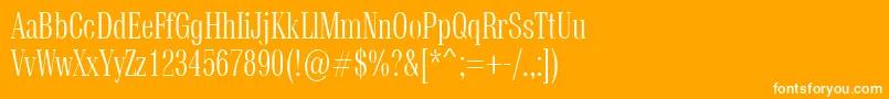 Vetren Font – White Fonts on Orange Background