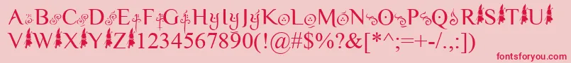 Yellowmagician Font – Red Fonts on Pink Background